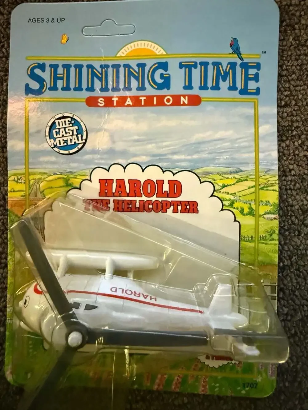 Vintage ERTL Shining Time Station Die-Cast Harold the Helicopter Thomas & Friend